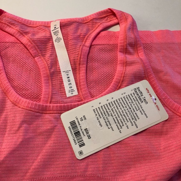 NWT LULULEMON Swiftly Tech Racerback Sz.10 - Picture 7 of 7
